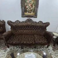 مبل و همراه با میز عسلی و میز ناهاری خوری ۶ نفره|مبلمان خانگی و میز عسلی|تهران, دارآباد|دیوار