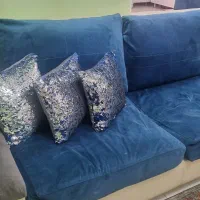 مبل ۷نفره باجلو مبلی ست ودوعدد صندلی ست ونیمکت|مبلمان خانگی و میز عسلی|تهران, صادقیه|دیوار