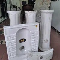 4عدد پایه روشویی و 1عدد کاسه توالت