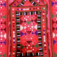 لباس بلوچی زنانه مجلسی در حد نو پلیواری