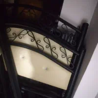 تخت فلزی تک نفره کرم رنگ