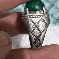 انگشتر نقره عقیق سبز