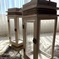 فانوس های تمام چوب|صنایع دستی و سایر لوازم تزئینی|شاندیز, |دیوار