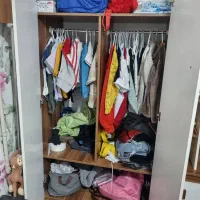 تخت و کمد کودک و نوجوان همراه تشک|تخت و سرویس خواب|شاهینشهر, شهرک گلدیس|دیوار