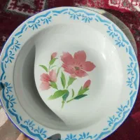 بشقاب لعابی گلدار