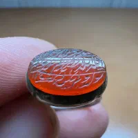 عقیق خطی کهنه صفوی سوره اخلاص