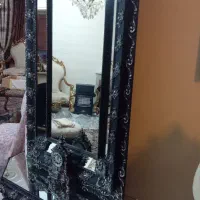 آیینه وکنسول بسیار زیبا درحدنو|بوفه، ویترین، کنسول|فردیس, انبار نفت|دیوار