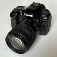 دوربین 80d بهمراه لنز ۱۸-۱۳۵