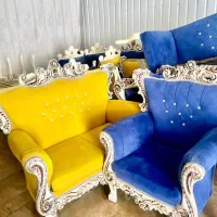 ست مبل و میز ناهارخوری استیل مدل عروس، بسیار تمیز