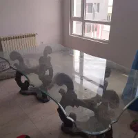 میز شیشه ای نهارخوری