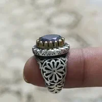 انگشتر نقره آمیتیس