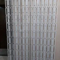 پرده چوب و کریستال