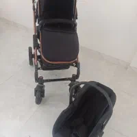 کالسکه وکریر اسپرینگ مدل اسپیدا بدنه برنز رنگ مشکی