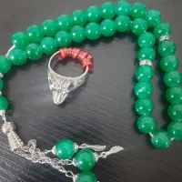 تسبیح زیبا و انگشتر دو تا باهم ۱۸۰