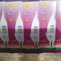 لامپ شمعی لوستری طرح گل