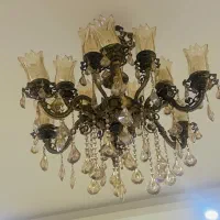 لوستر برنز ۱۲ شاخه در حد نو