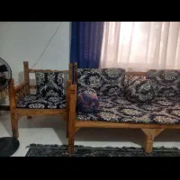 تخت سنتی ۳نفره به همراه تشک وبالشت دورو|مبلمان خانگی و میز عسلی|کرج, ساسانی (قلمستان)|دیوار