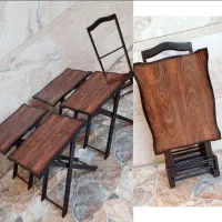 جلو مبلی و میز عسلی تاشو ،چهارتایی ،شیک و کاربردی|مبلمان خانگی و میز عسلی|خرمشهر, |دیوار