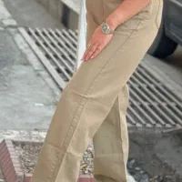 شلوار کتان واید زنانه سایز 38 تا 46