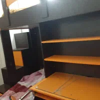 تخت دوطبقه چوبی|تخت و سرویس خواب|تهران, شمشیری|دیوار