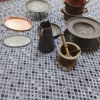 ظروف مسی قدیمی|ظروف سرو و پذیرایی|لاهیجان, بوجایه|دیوار