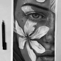 سفارش چهره سیاهقلم|تابلو، نقاشی، عکس|قم, سالاریه|دیوار