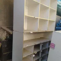 دو عدد قفسه ام دی اف مغازه ، انباری