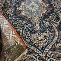 ۲تا فرش۹متری۷۰۰شانه۲۵۵۰تراکم سورمه ای نخ کیمیا|فرش|تهران, سجاد|دیوار
