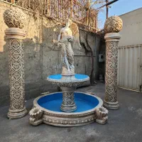 آبنما محشر شهرکرد حوض کاشیکاری دیواری بتنی
