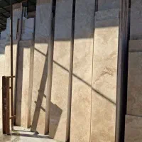 نمای روشن و شیک با تراورتن کرم عسلی لوشان شهرسنگ|مصالح و تجهیزات ساختمان|خمام, |دیوار