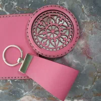 ست جاکارتی ،آینه جیبی و سرکلیدی چرم طبیعی