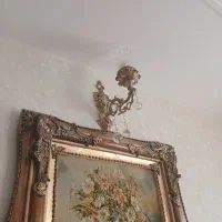 لوستر و دیوار کوب برنز اصل کار اصفهان بسیار سنگین|لوستر و چراغ آویز|زنجان, |دیوار