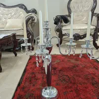 یک جفت شمعدان استیل هندی|صنایع دستی و سایر لوازم تزئینی|تهران, دردشت|دیوار
