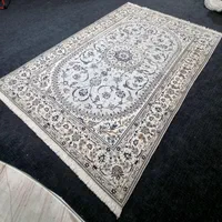 فرش‌دستباف ۹ متری گل‌ابریشم نایین رنگ فیلی|فرش|تهران, ونک|دیوار