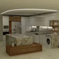 اجرا کناف کابینت کاغذ پرده میکروسمت|خدمات پیشه و مهارت|اصفهان, باغ دریاچه|دیوار