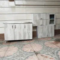 ۳ عدد کابینت درب چوب ،بدنه فلز