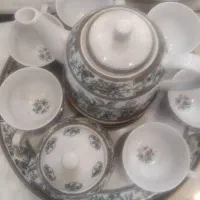 سرویس کشمیر انگلیسی و دیس قلم ابی|کلکسیون اشیاء عتیقه|مشهد, آزادشهر|دیوار