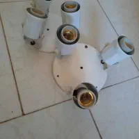 پایه چراغ سقفی لوستر سه شاخه