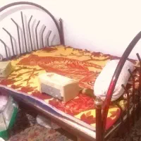 تخت خواب دو نفره فر فورژه با دشک