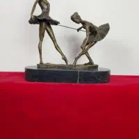 مجسمه برنز بالرین چوب بدست برنزی