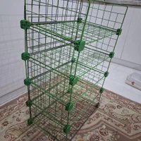 قفسه مشبک فلزی به همراه اتصالات زیر قیمت|کتابخانه، شلف، قفسههای دیواری|تهران, افسریه شمالی|دیوار