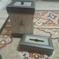 سطل زباله و جا دستمال شیک