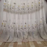 پرده اتاق خواب قهوه‌ای