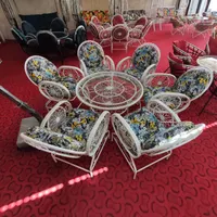 عرضه مستقیم میزو صندلی باغی مبلمان ویلایی مدل بیضی|میز و صندلی غذاخوری|خمینی‌شهر, |دیوار
