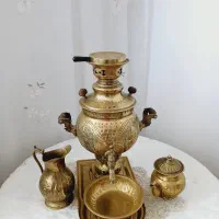 سماوربرنزی قلمکاری شده