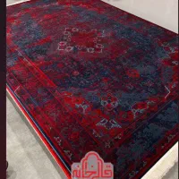 فرش قرمز سورمه ای لاکی 9متری