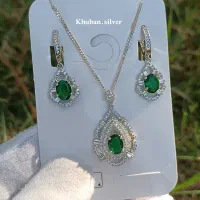 نیم ست تمام نقره مدل سلطنتی|جواهرات|ارومیه, |دیوار