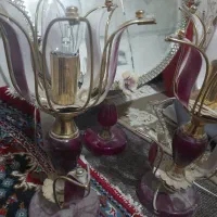 آینه شمعدان قدیمی برنجی عتیقه|کلکسیون اشیاء عتیقه|بروجرد, |دیوار