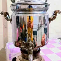 سماور برنجی گازی مارک خرمدل