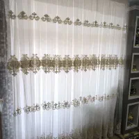 پرده توری با والان درحد نو با طرح زیبا فوری|پرده، رانر، رومیزی|تبریز, |دیوار